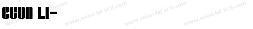Econ li字体转换